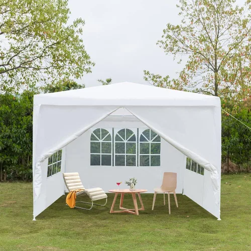 Vista 16 de Carpa para exteriores, carpa de fiesta de boda, refugio de campamento, refugio instantáneo comercial, tienda de campaña impermeable con paredes
