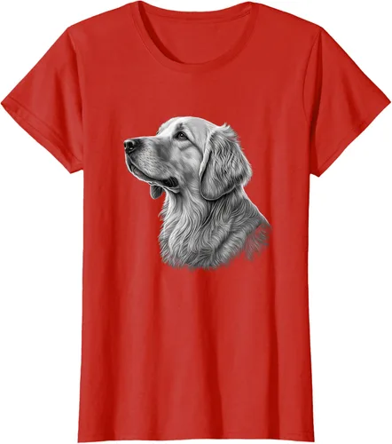Vista 32 de Camiseta divertida Golden Retriever, Negro