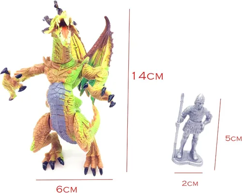 Vista 5 de Guaishou Dragon Knight Figura de acción Caballo con Lanza Mundo Fantasía Soldados Antiguos Guerreros Ejército Caballería Recuerdos de Fiesta