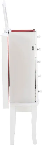 Vista 14 de Powell Muebles Joyería Armario, Blanco, 13"x 9.375"x 35.5