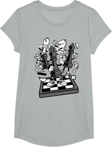 Vista 82 de Figura cómica Camiseta de tablero de ajedrez jugador de ajedrez Azul Marino