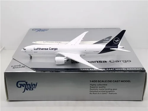 Vista 2 de GeminiJets Lufthansa Cargo para Boeing B777-200LRF D-ALFA 1:400 DIECAST modelo preconstruido