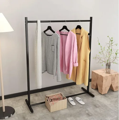 Vista 3 de Perchero moderno de metal para ropa, perchero independiente para dormitorio y boutique, fácil de montar, de gran capacidad