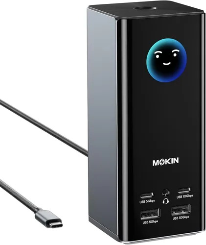 Vista 8 de MOKiN USB C Multipuerto Adaptador Hub para MacBook Pro/Air con Thunderbolt3 Hub