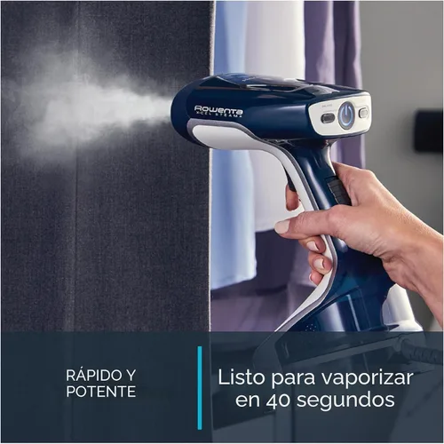 Vista 3 de Rowenta Vaporizador manual para ropa, X-Cel, 1600 vatios, calentamiento rápido de 40 segundos, vapor continuo potente o bajo demanda, 1600 vatios