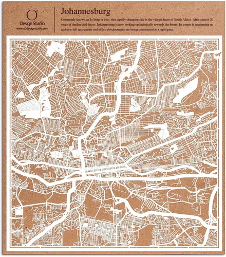 Vista 79 de O3 Design Studio Aberdeen - Mapa de papel cortado en papel blanco de 12 x 12 pulgadas