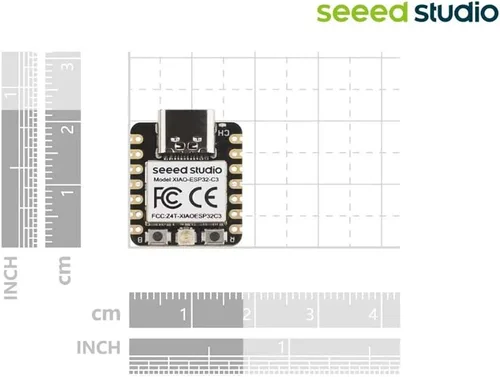 Vista 6 de Seeed Studio XIAO ESP32C3 - Pequeña placa MCU con Wi-Fi y BLE para escenarios de control de IoT. Microcontrolador con carga de batería, eficiencia