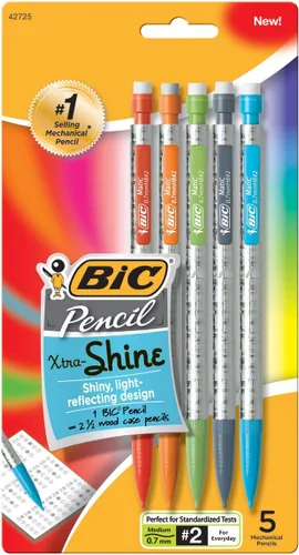 Vista 6 de BIC Xtra Sparkle - Lápiz mecánico, barril colorido, punta media (0.028 in), 10
