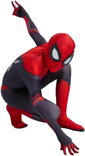 Vista 4 de Disfraz de superhéroe para niños de elastano Zentai Halloween cosplay estilo 3D