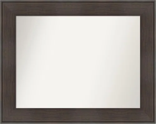 Vista 7 de Amanti Art Espejo personalizado, espejo de baño de veta de madera rústica William, espejo de pared o espejo de tocador de baño sobre el fregadero