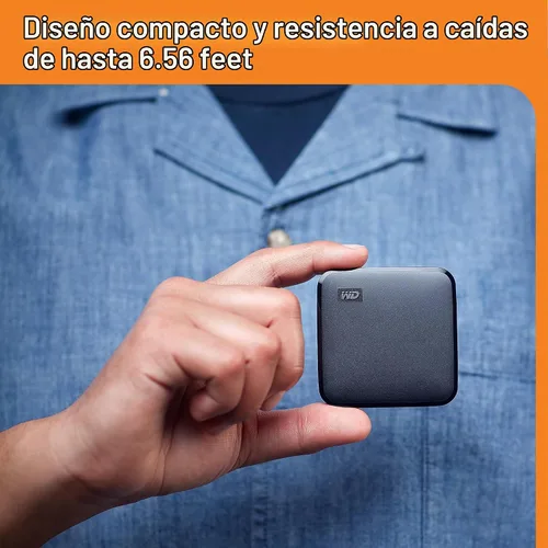 Vista 6 de WD 1TB Elements SE - SSD portátil, USB 3.0, compatible con PC, Mac - WDBAYN0010BBK-WESN
