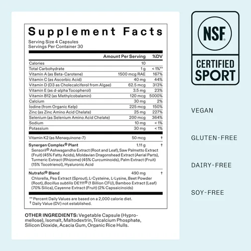 Vista 7 de Nutrafol - Suplementos para el crecimiento del cabello femenino, recomendados por dermatólogos, edades 18-44, clínicamente probados para cabello