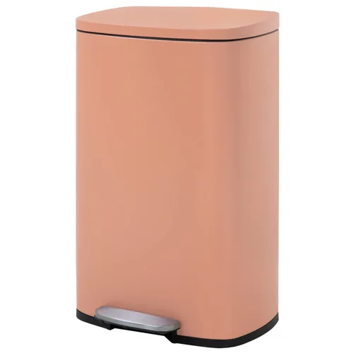 Vista 11 de PayLessHere Cubo de basura de acero inoxidable a prueba de huellas dactilares con cubo interior extraíble y tapas con bisagras, cubo de basura