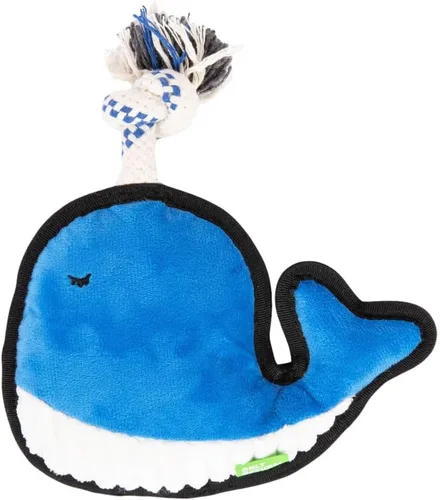 Vista 7 de Only Natural Pet Sea Creatures - Juguetes de peluche reciclados para perros, diseño duradero de doble costura con chirriador interno, pinzas