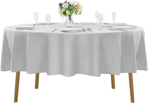 Vista 137 de Mantel rectangular de tela de poliéster lavable de 60 x 120 pulgadas, para decoración de bodas, fiestas, comedores, banquetes