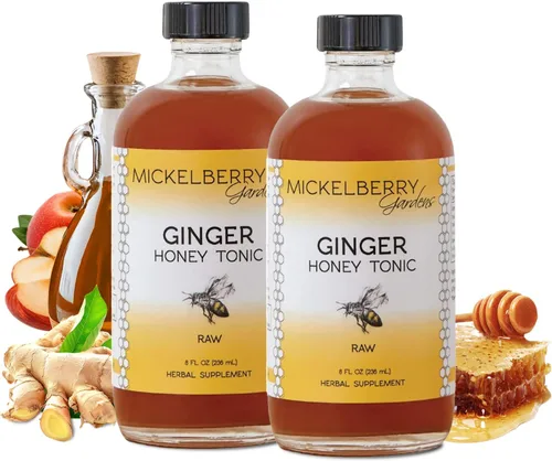 Vista 9 de Mickelberry Gardens Spray de miel de jengibre para apoyo inmunológico, chupitos de jengibre orgánico y jarabe para aumentar la inmunidad, salud