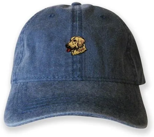Vista 3 de USmania Golden Retriever Sombrero Retriever Gorra para perro, sombrero para papá, gorra para papá Retriever Negro