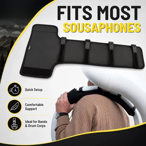 Vista 4 de Neotech Sousaphone Hombrera, Negro