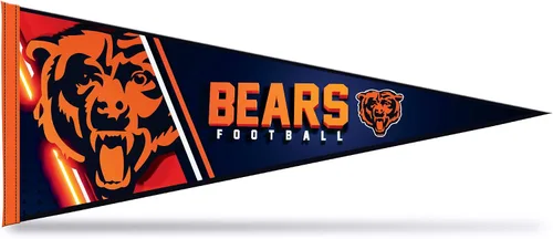 Vista 33 de Rico Industries NFL Football Primary 12" x 30" Felt Wall Décor Pennant - Great for Home/Bed Room/Man Cave Décor