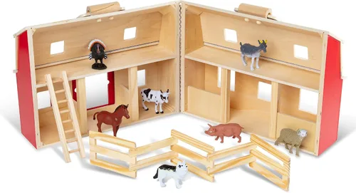 Vista 4 de melissa & doug Fold and Go de madera granero, Versión estándar, Multi