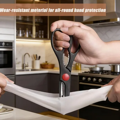 Vista 4 de Dishwashing Cleaning Gloves Waterproof Tear-Resistant Household Rubber Cleaning Gloves with Long Elastic Cuffs