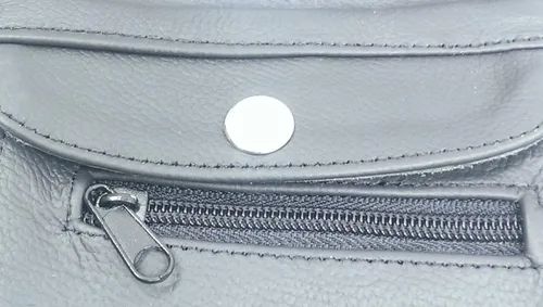 Vista 5 de Sharpshooter Bolsa de seguridad para dinero, bolsa de hombro, funda de cuero para pasaporte, cartera, Negro -, Cartera con cinturón