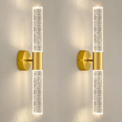Vista 13 de Apliques de Pared Negros LED Apliques Modernos Iluminación de Pared para Comedor 10W 3000K Luces de Pared LED de Cristal Cableadas Luminarias