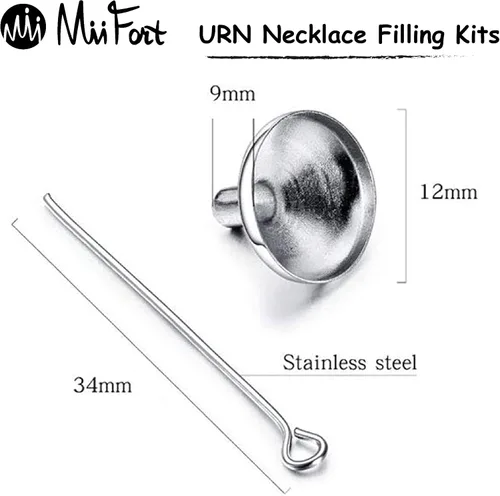 Vista 4 de Collar de urna de corazón para cenizas, cremación, joyería conmemorativa, soporte que se puede abrir, colgante para familia, madre, madre, mujer