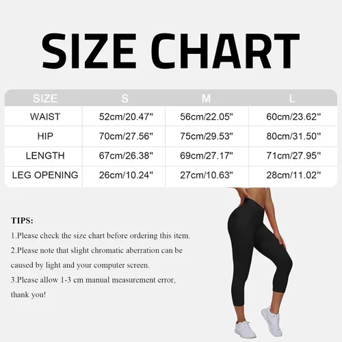 Vista 7 de Vertvie Leggings cruzados de gimnasio para mujer, levantamiento de glúteos, cintura cruzada, control de abdomen, pantalones de yoga