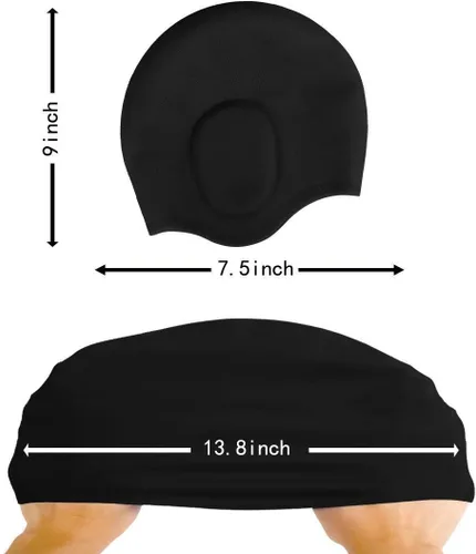Vista 4 de gorra de natación para cabello largo