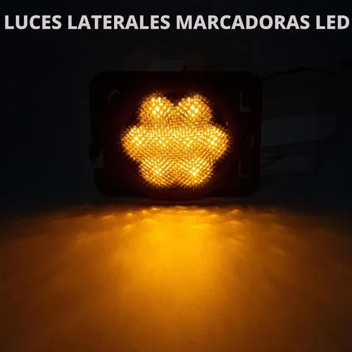 Vista 3 de Luces Marcadoras Laterales Compatibles con Wrangler JK 2007-2018 Guardabarros Delantero Conjunto de Lámpara LED Completa Lente Ahumado