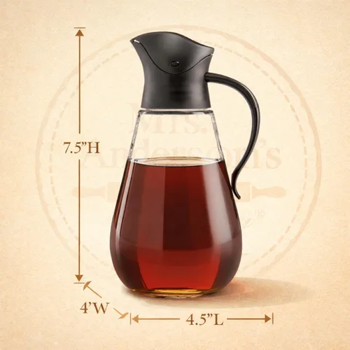 Vista 3 de Mrs. Anderson's Baking Store'N Pour - Dispensador de jarabe, sin BPA, capacidad de 18.5 onzas