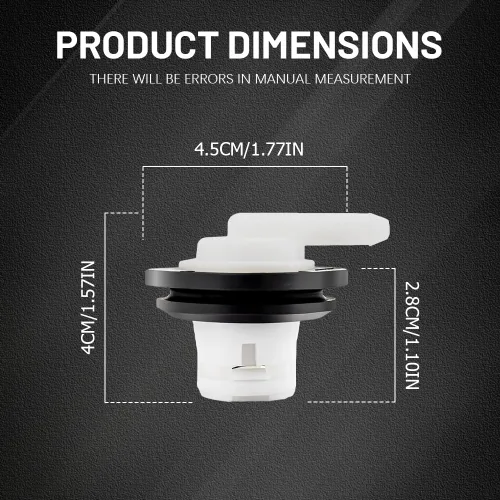 Vista 2 de 2 piezas Válvula de ventilación del tanque de combustible, Válvula de ventilación del tanque de combustible con kit de sello de ojal, 5360058