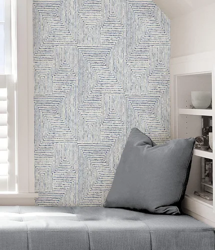 Vista 5 de NuWallpaper x Scott Living SLS3974 - Papel pintado de tinta azul para despegar y pegar