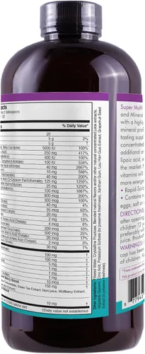 Vista 5 de Life Solutions Super Multivitaminas y Minerales, Alta Potencia, 32 oz
