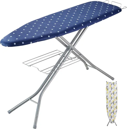 Vista 10 de VEVOR Tabla de Planchar con Superficie de Planchar Grande de 51 x 13 Pulgadas, Tabla de Planchar con 4 Capas Gruesas con Cubierta Resistente al