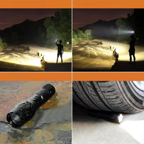 Vista 2 de Linterna LED recargable, linterna de 900000 lúmenes