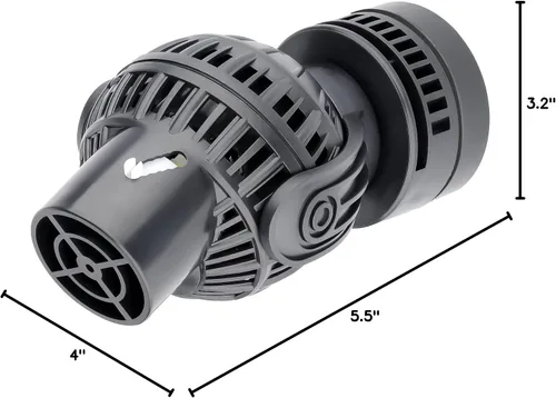 Vista 7 de Bomba de onda para acuario: 6W 1056GPH 360° Cabezal de potencia ajustable Bomba de circulación de pecera con base de succión magnética para agua