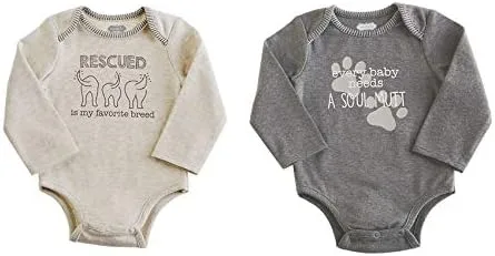 Vista 2 de Mud Pie Crawlers para mascotas, gris, 0-6 meses, Gris