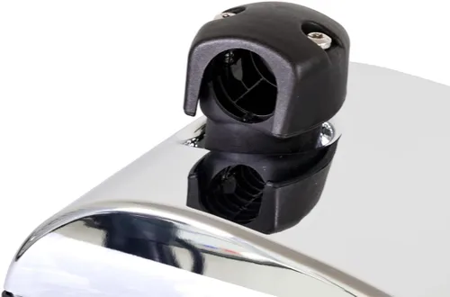 Vista 8 de High Soar Cabezal de espejo de capó convexo cuadrado cromado para International Durastar Transtar Prostar Workstar Harvester Truck Tractor 2008-2017