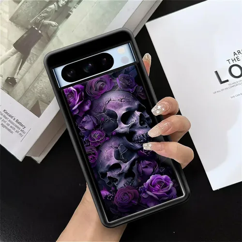 Vista 1188 de Compatible con Google Pixel 4A 5G Mobile Case Creative Acrylic Panel trasero Silicona Protección Grip especialmente diseñado para Google Pixel 4A 5G