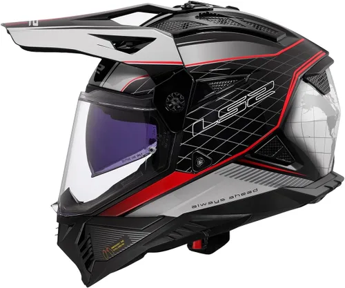 Vista 2 de LS2 Casco Blaze II Adventure para motocicleta con parasol