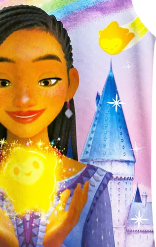 Vista 6 de QAQGood Girls Princess Costume Dress up for Girl Cartoon Movie Shirt Dress Kids Home Causal Wear 2-10 Years