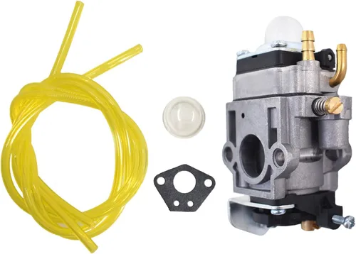Vista 3 de Carburador 300486 Reemplazo para 2 ciclos 43cc Reemplazo para Powermate PCV43 Tiller Motor Parts con junta de reemplazo para Cultivator A201112