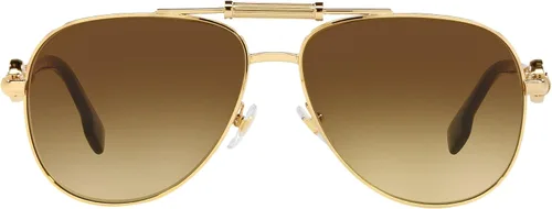 Vista 3 de Versace Unisex Sunglasses Gold Frame, Dark Grey Lenses, 59MM