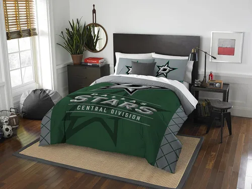 Vista 14 de Juego de edredón y funda de almohada para cama individual o matrimonial/queen, con licencia oficial de la NHL