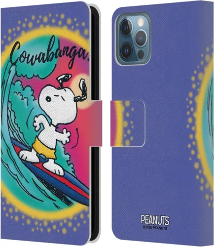 Vista 134 de Head Case Designs Funda de piel con licencia oficial de Peanuts Beach Surf Snoopy Boardwalk Airbrush compatible con Apple iPhone 11