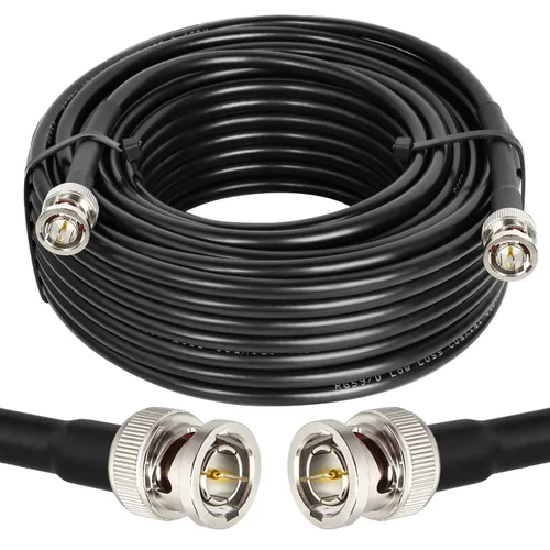 Vista 12 de XRDS -RF Cable SDI de 1 pie, cable de video digital macho BNC 75 ohmios RG59 BNC Cables soporta HD-SDI/3G/6G-SDI/4K/8K (2PCS)