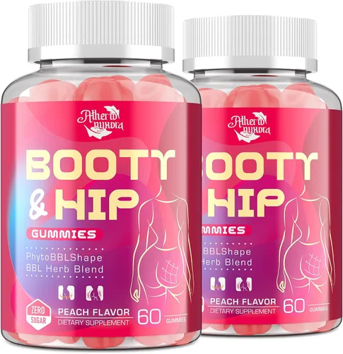 Vista 10 de Gomitas Booty para Mujeres - Gomitas BBL con Péptidos de Colágeno Bovino - Mezcla Herbal con Aguaje, Fenogreco, Kwao Krua, Yam Silvestre, Cardo