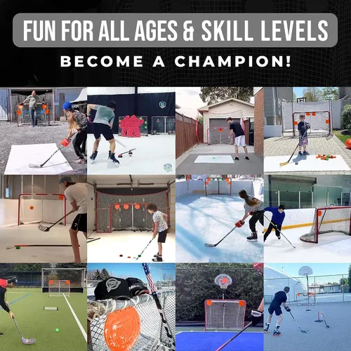 Vista 9 de Top Shelf Targets Paquete Combinado con Objetivos de Hockey Magnéticos Duraderos/Objetivos de Portería de Lacrosse, 4 Correas de Sujeción y 4 Discos